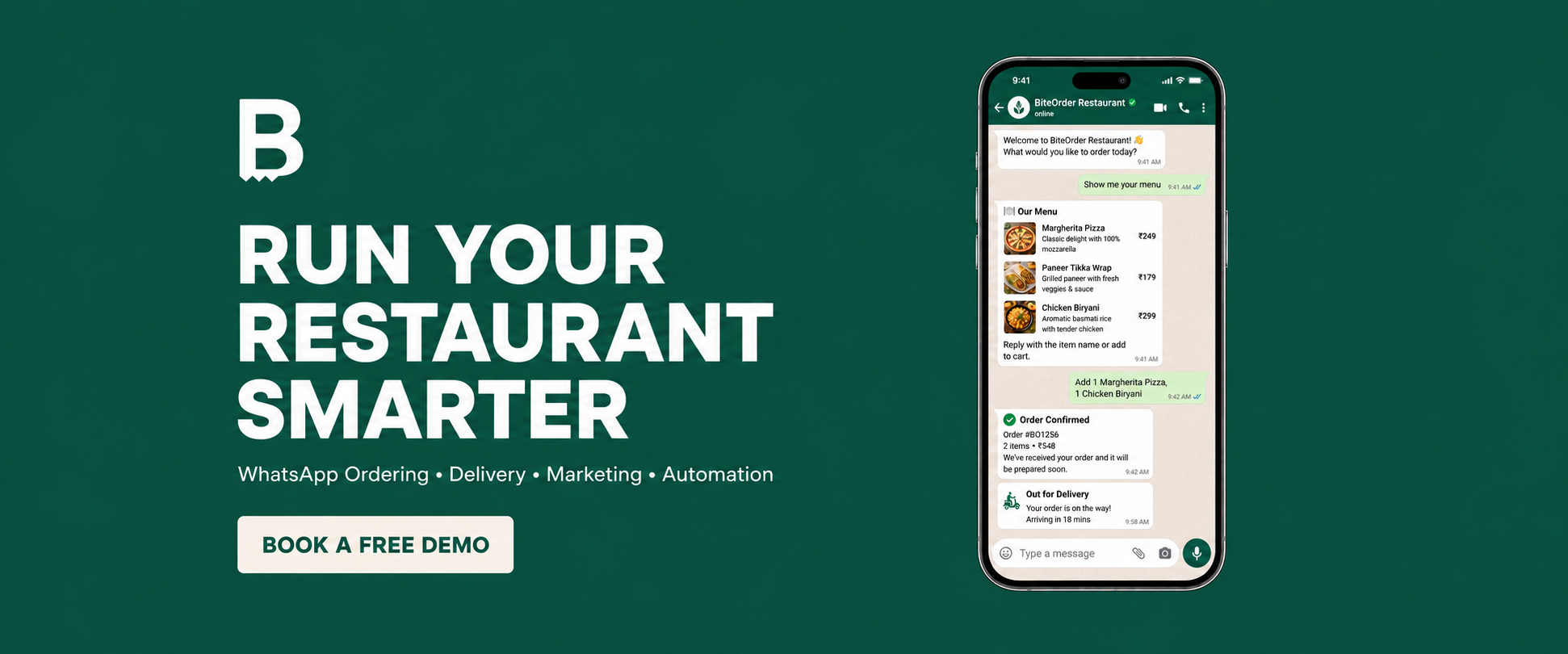 WhatsApp Marketing, Restaurant Growth, Automation, Repeat Orders